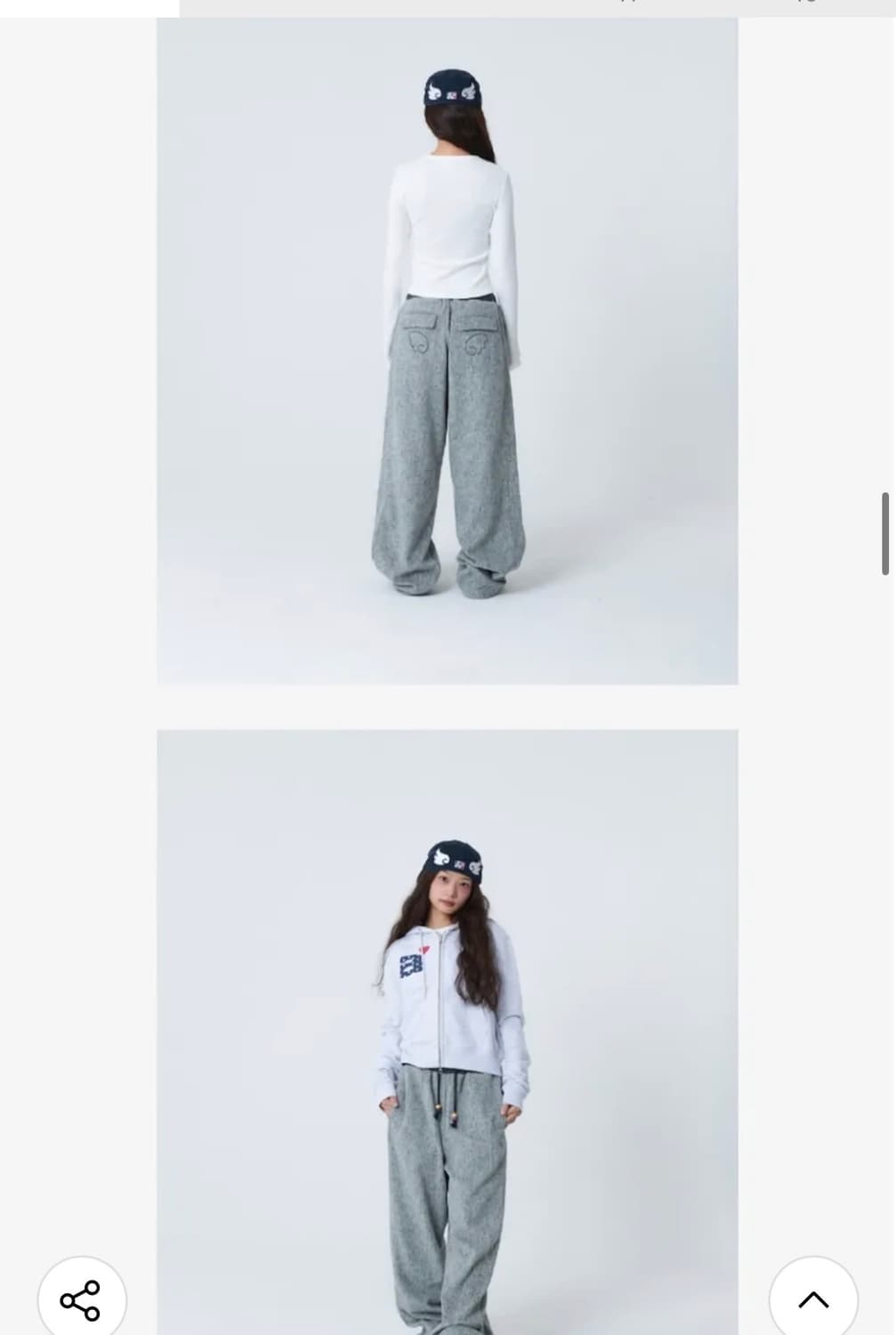 aeae ANGEL STRIPE PANTS [GREY] 상품이미지3