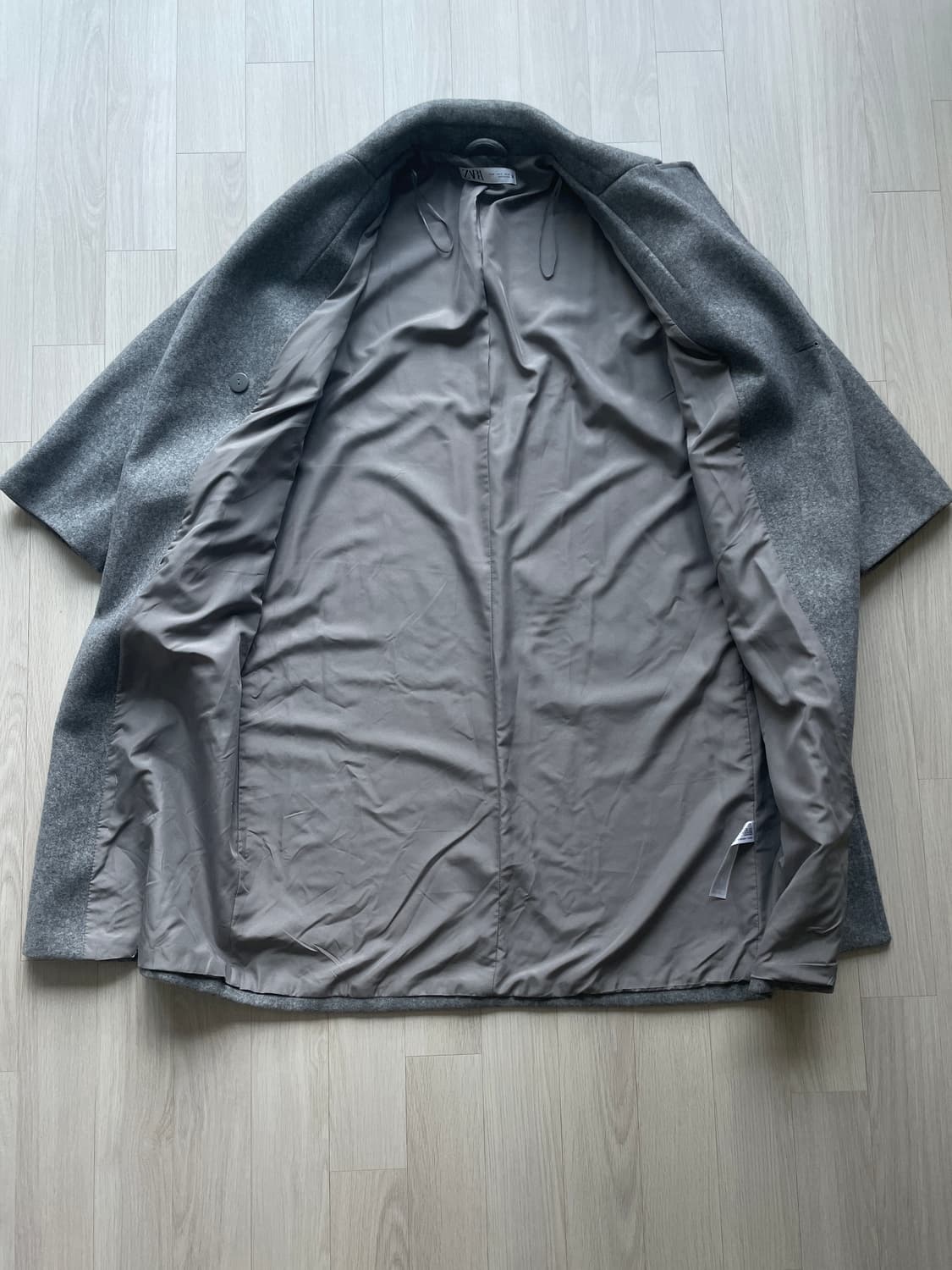 자라(ZARA) 그레이 울 코트 상품이미지3