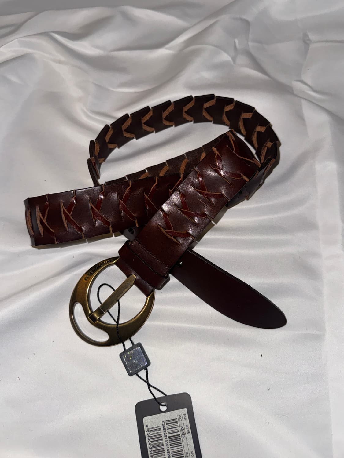 돌체앤가바나 아카이브 브레이드 레더 벨트 상품이미지1