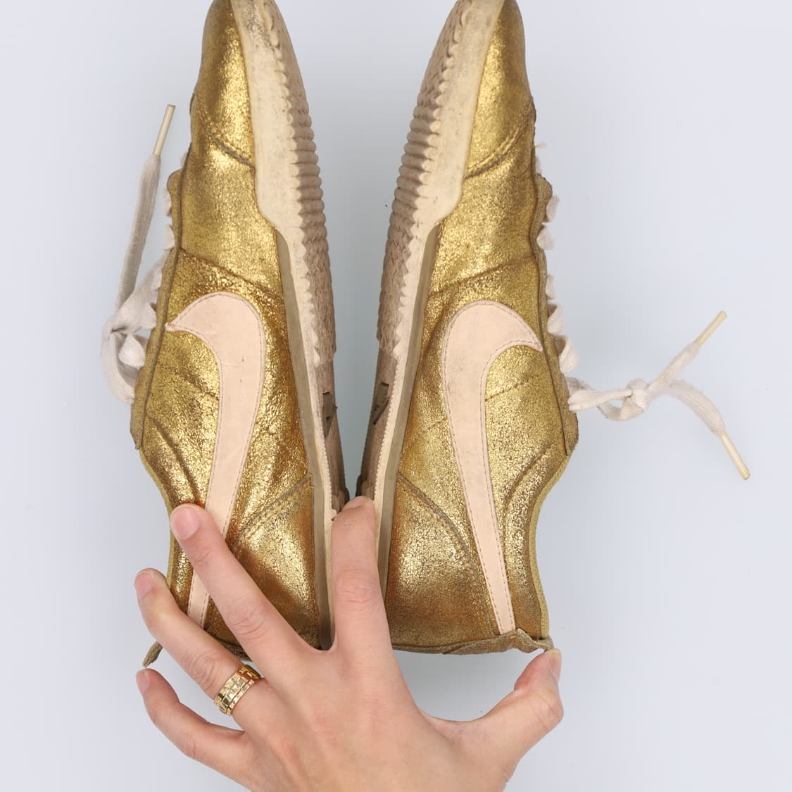 24CM 나이키 글리터 골드 스니커즈 0304H1 상품이미지3