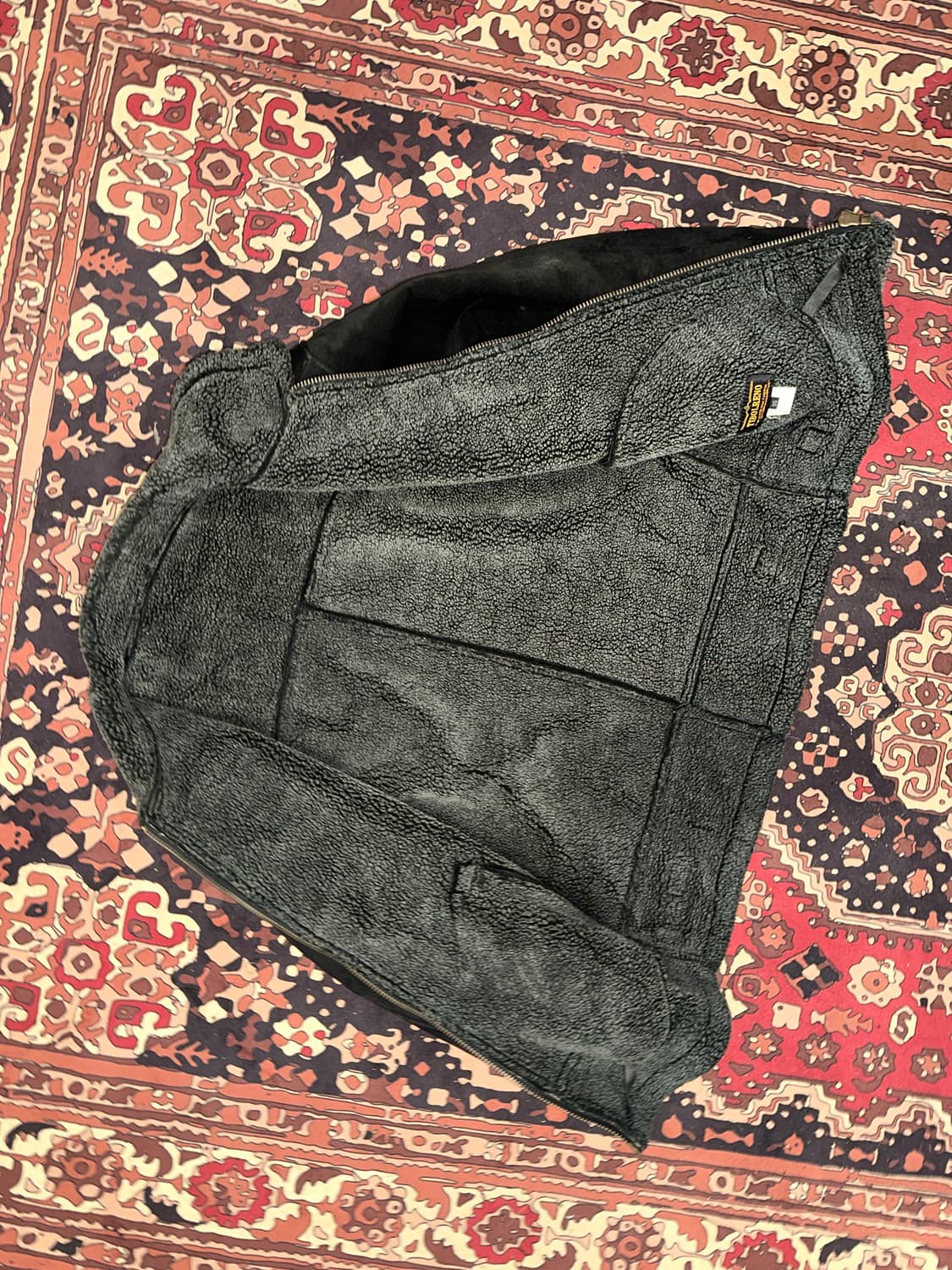 ( L-XL ) 스웨이드 무스탕 양가죽무스탕 가죽자켓 봄버자켓 b3 상품이미지7