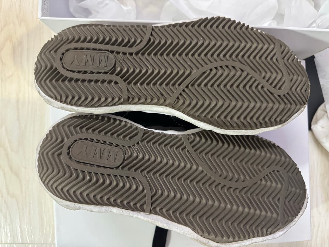 37 메종 미하라 야스히로 블레이키 OG 솔 레더 로우탑 스니커즈 블랙 상품이미지3