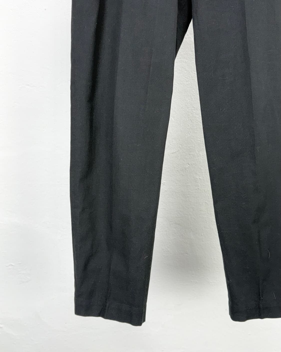 요지야마모토 블랙 하프 카치온 코튼 팬츠 상품이미지4