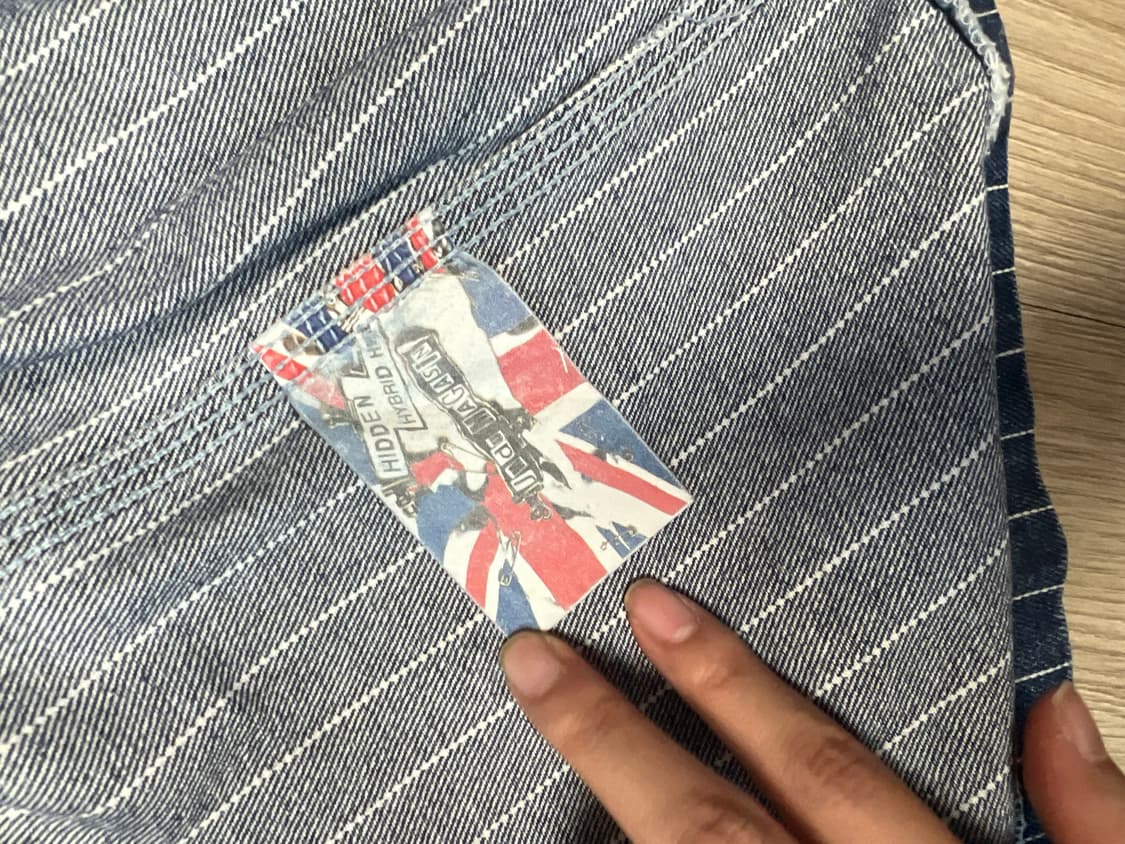 빈티지 스트라이프 데님 반팔셔츠 상품이미지5