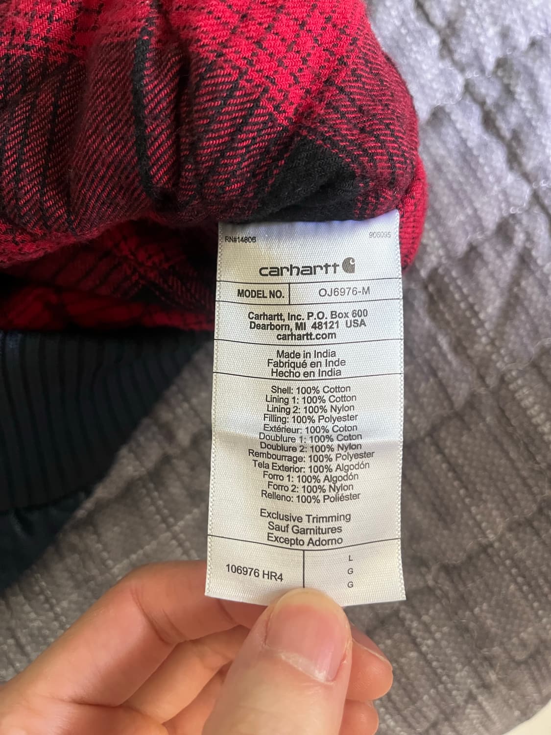 칼하트 50주년 데님 액티브 자켓 L사이즈 상품이미지5