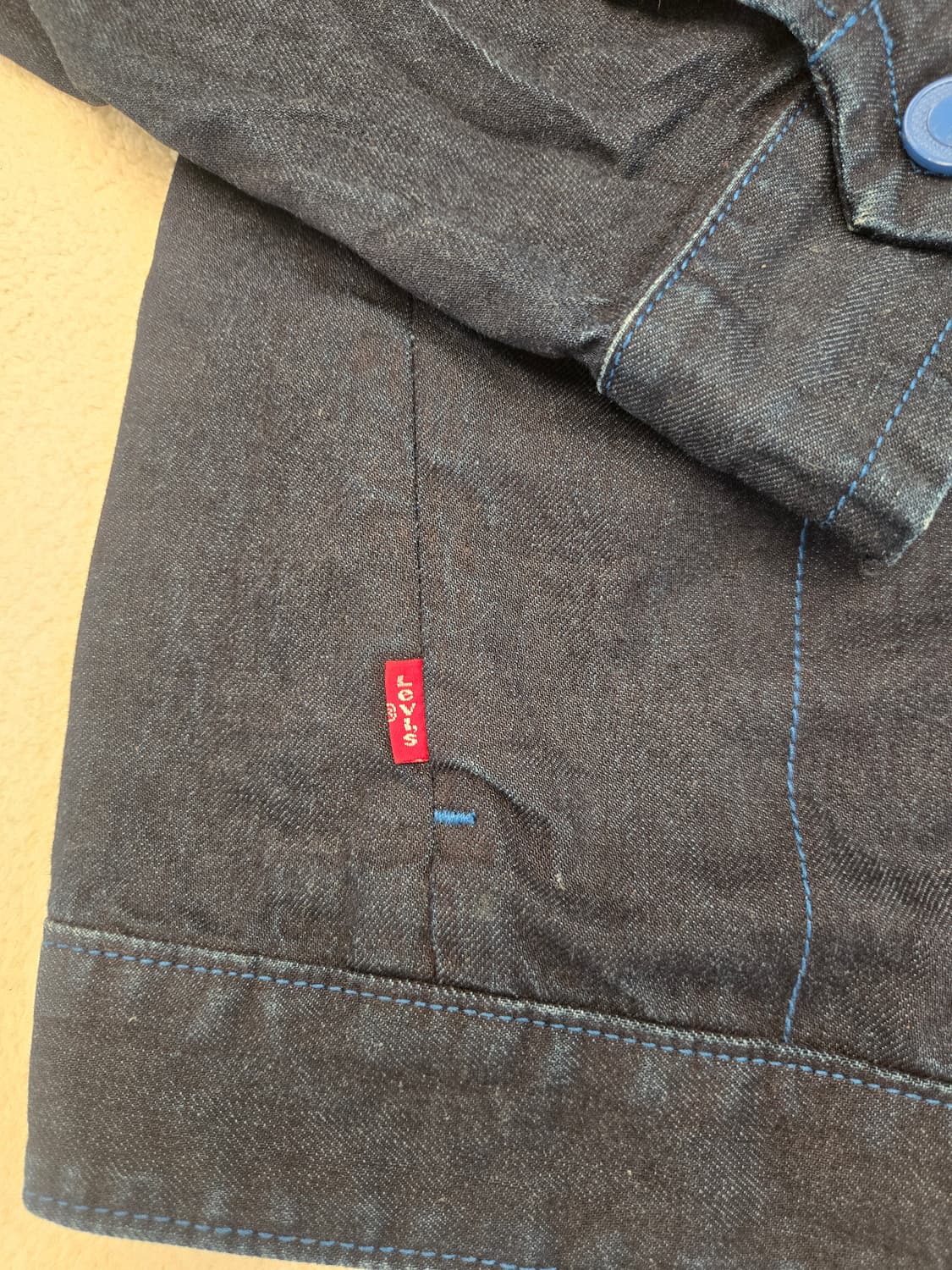 리바이스 인디고 데님 집업 자켓 XL 상품이미지4