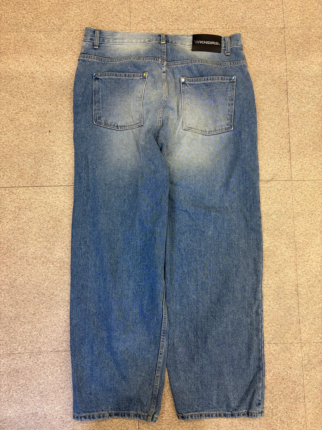 WKNDRS 스터드 데님 와이드 팬츠 M 상품이미지2