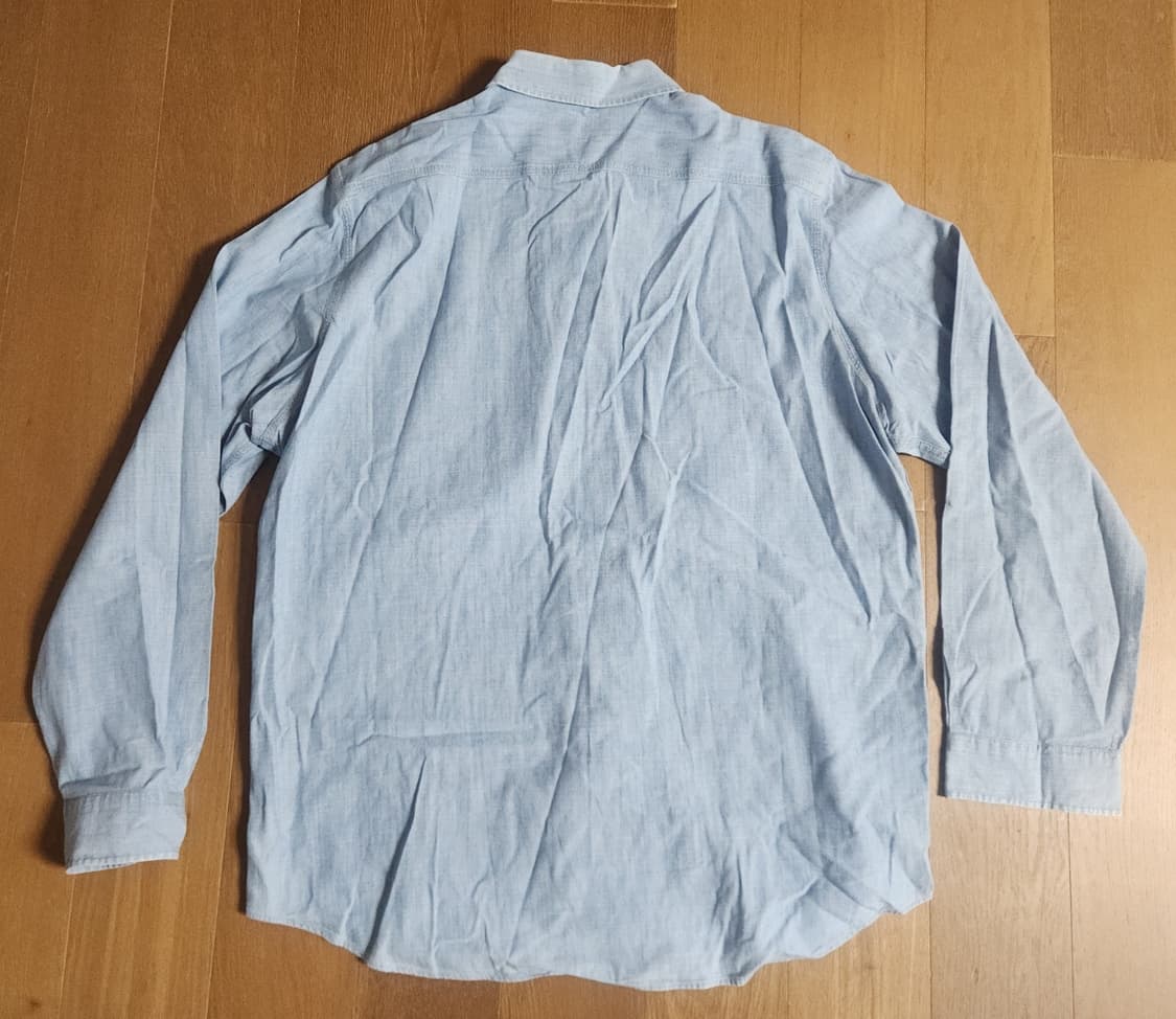 폴로 랄프로렌 샴브레이 데님 투포켓 셔츠(XL) 상품이미지4