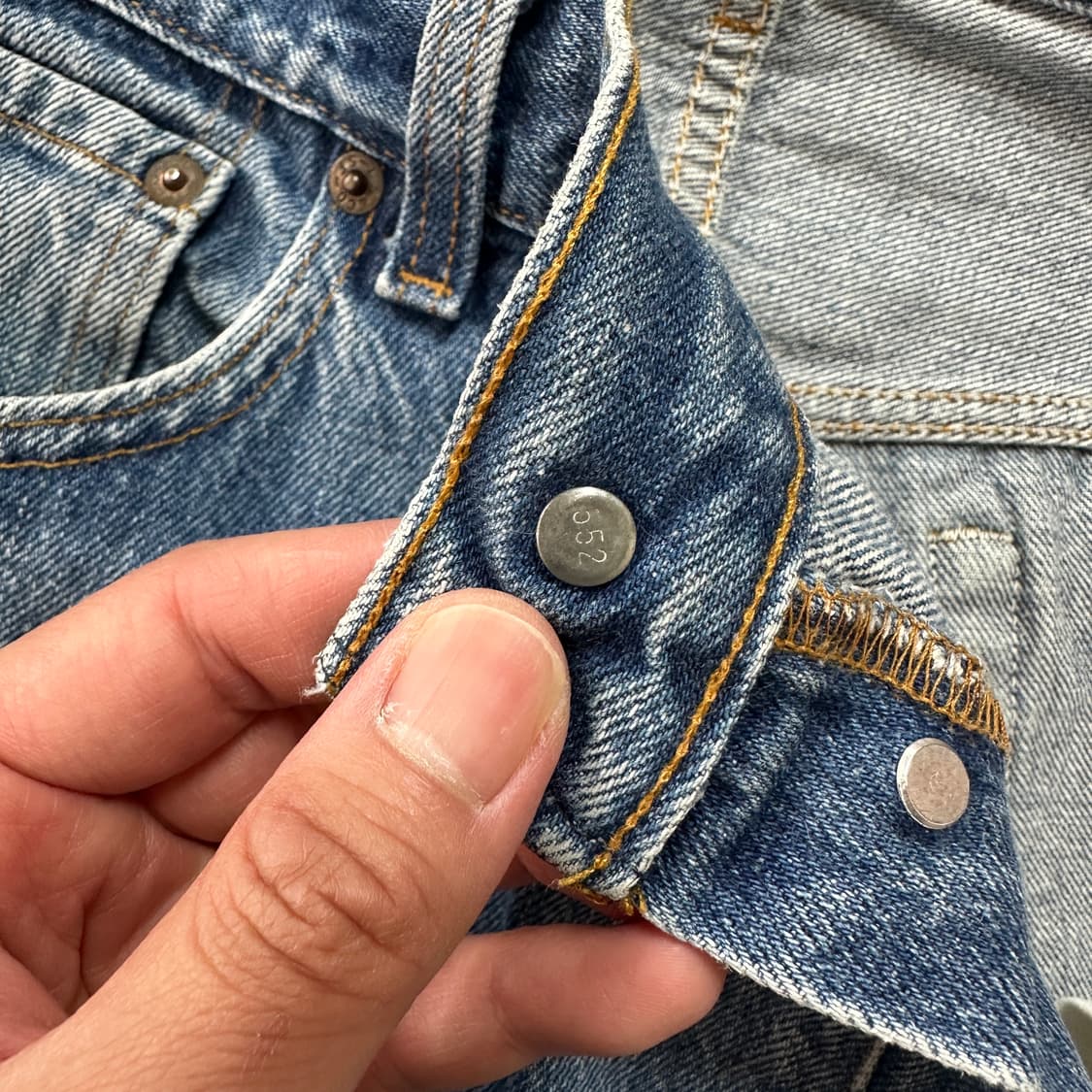 80s USA 리바이스 501 STF 블루 진 데님 팬츠 38 상품이미지7