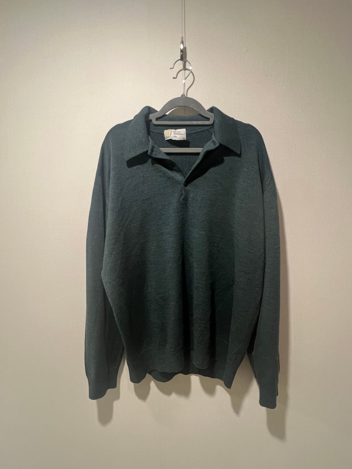 John Smedley 존스메들리 그린 폴로 니트 상품이미지1