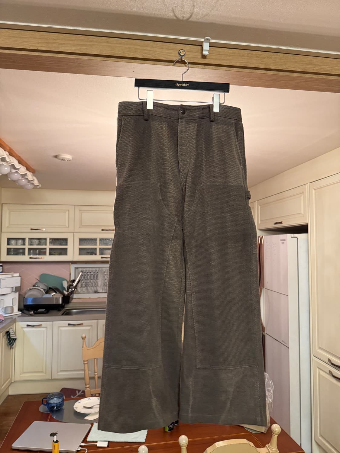 25SS 더블니 팬츠 카키 상품이미지1