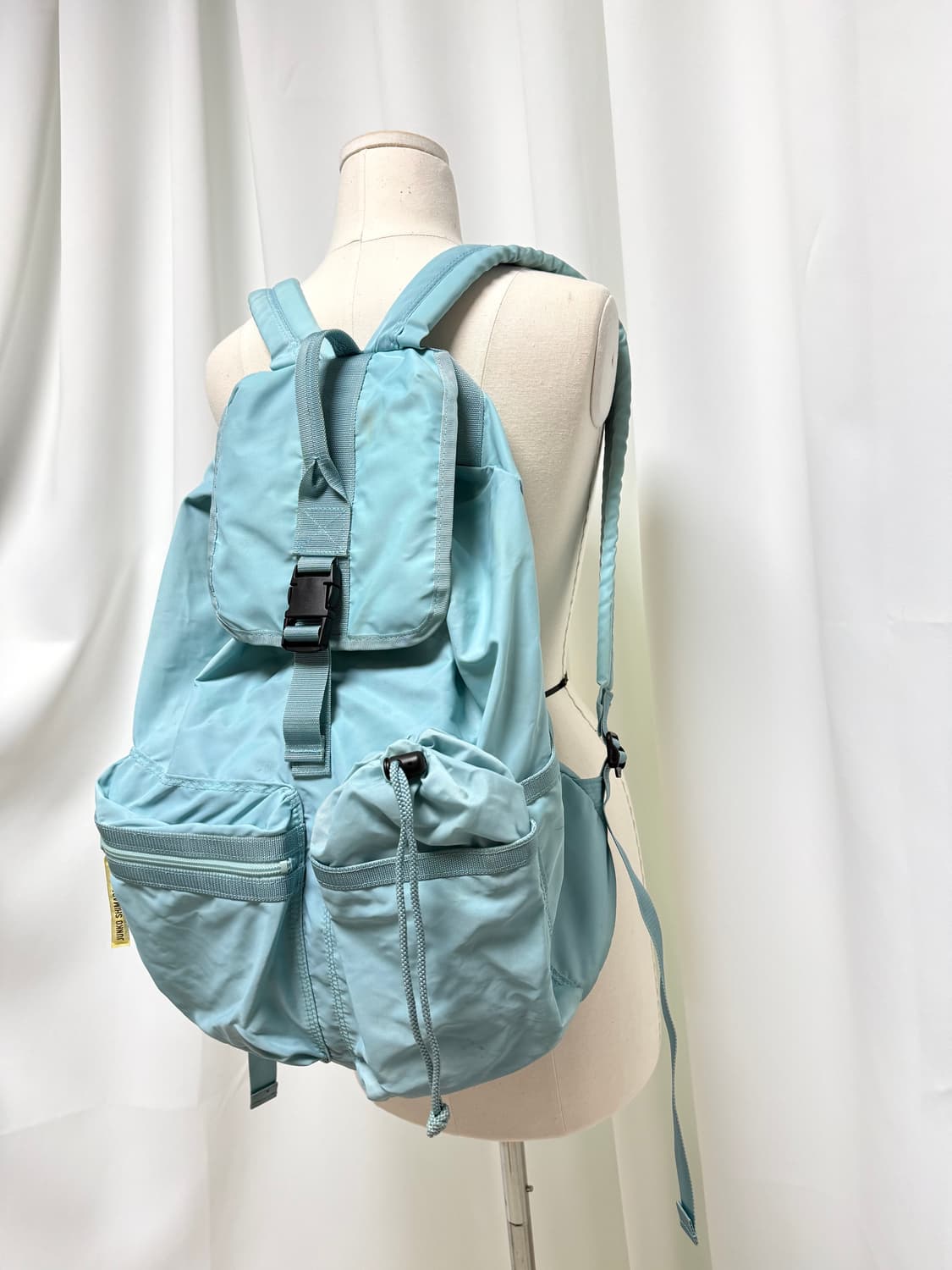 준코시마다 빈티지 스카이블루 나일론 백팩 상품이미지1
