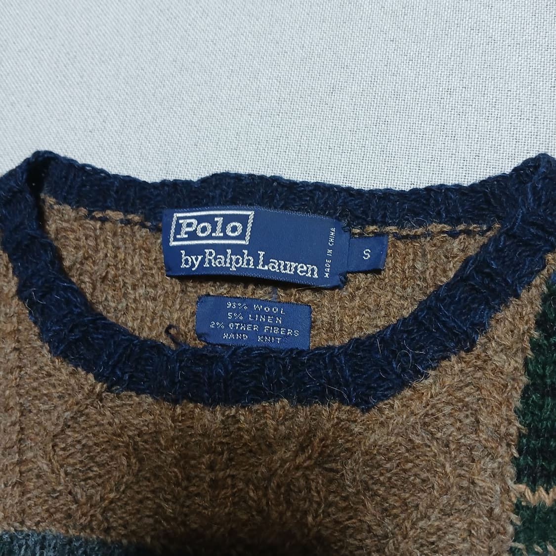 polo 폴로 랄프로렌 90s 일경물산 빈티지 니트 울 상품이미지5