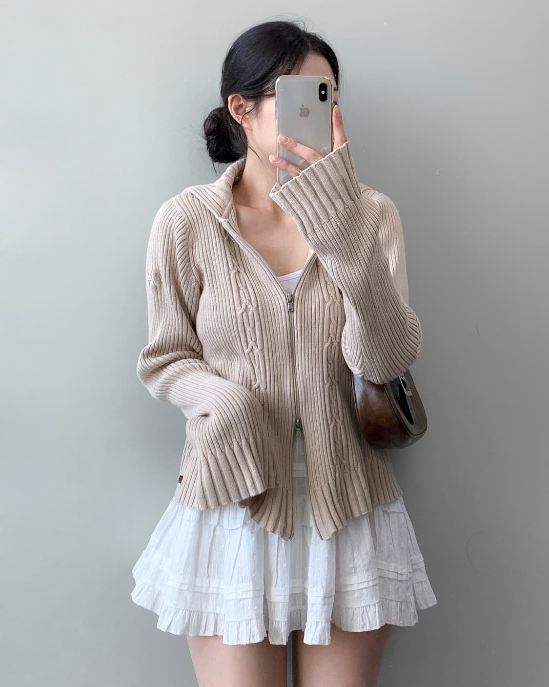 노티카 니트 집업 상품이미지1