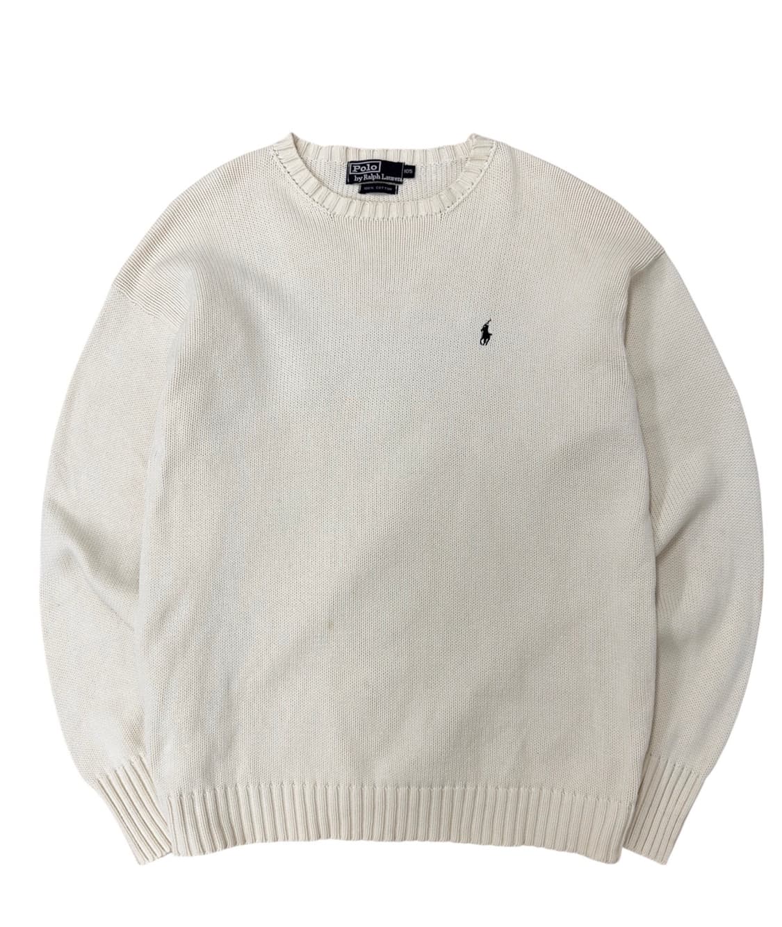 00s 폴로 코튼니트 아이보리 (XL~2XL) 상품이미지1