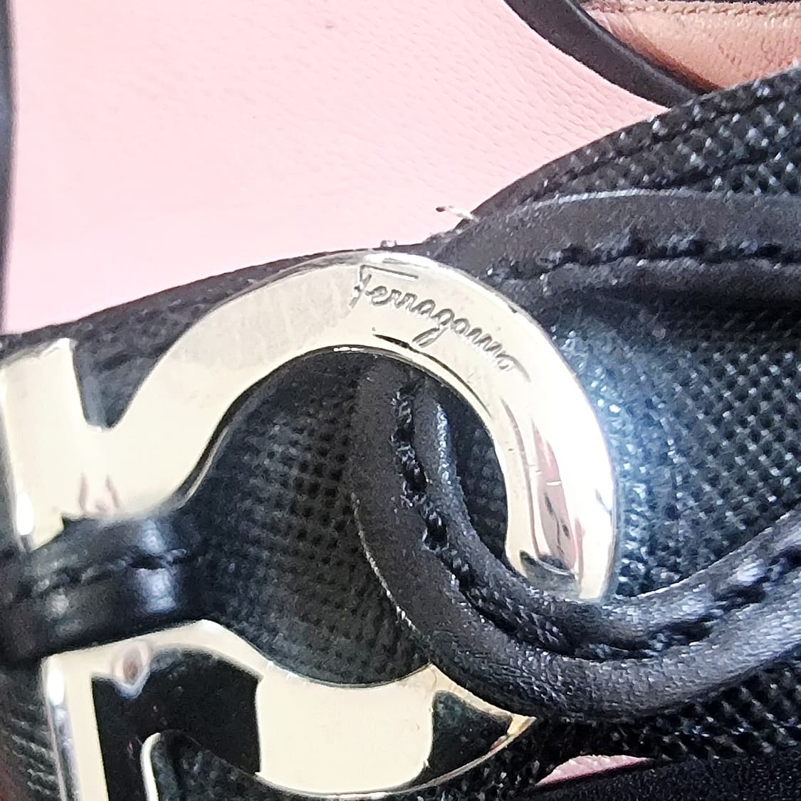 페라가모 뮬 샌들힐 간치니 키튼힐 슈즈 신발 구두 (230/36) 상품이미지7