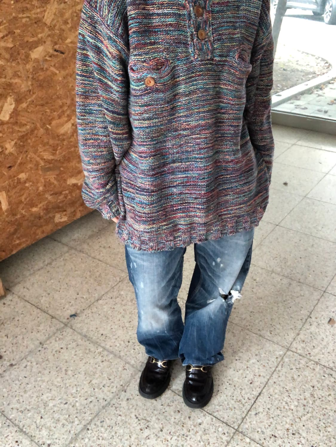  knit pullover / burden 상품이미지3