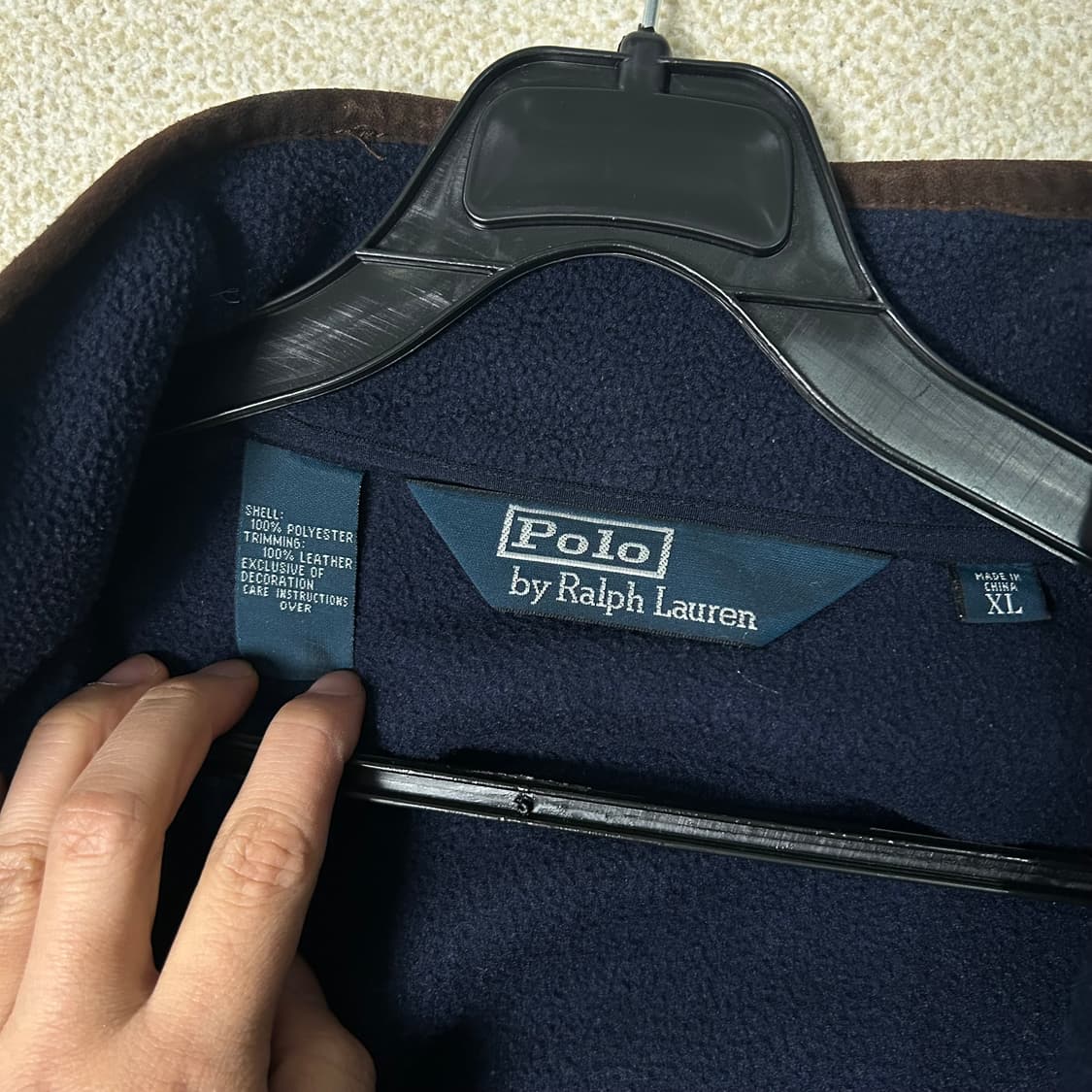 (XL) 90s 폴로 랄프로렌 네이비 플리스 집업 자켓 상품이미지10