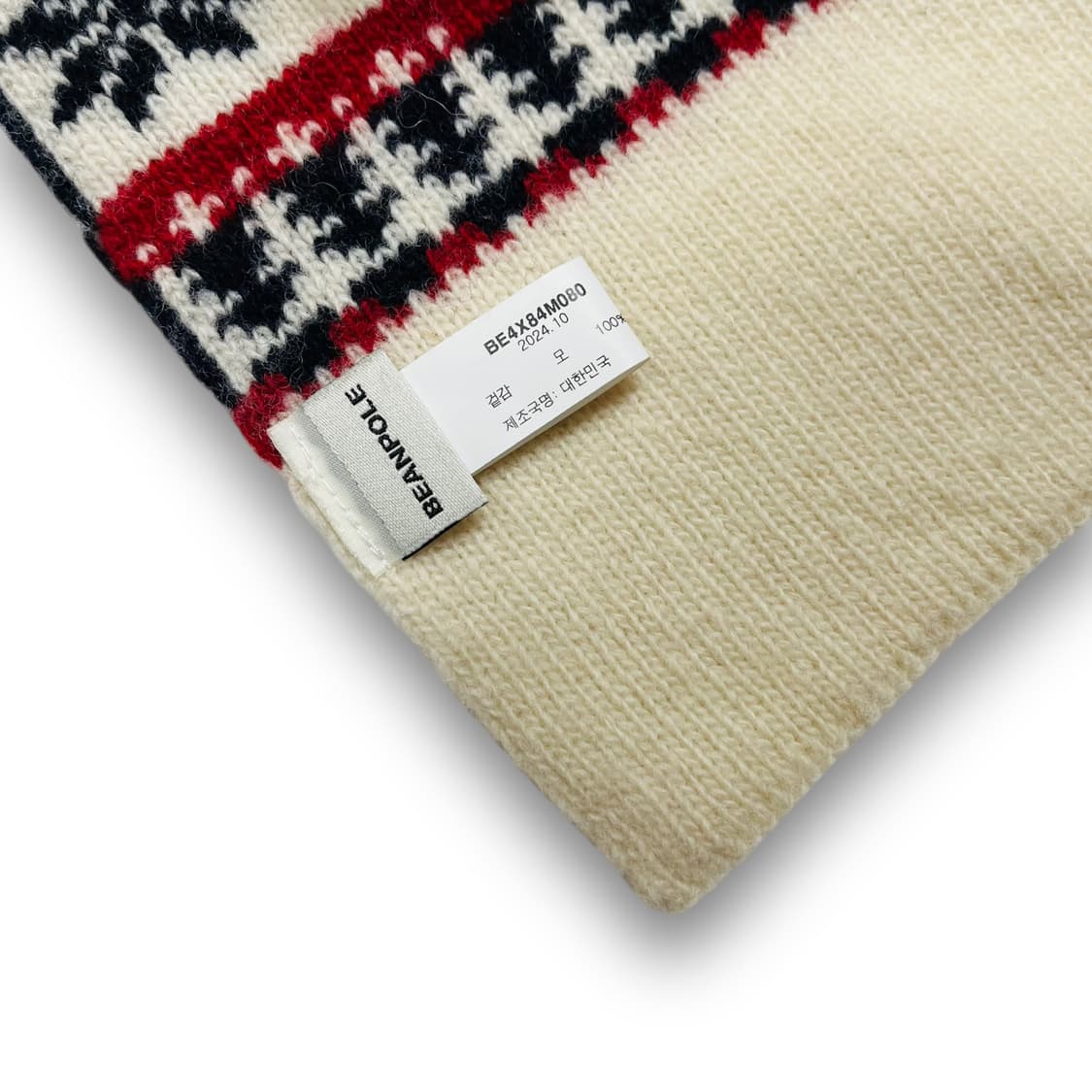 빈폴 댕포리 페어아일 아이보리 머플러 상품이미지5