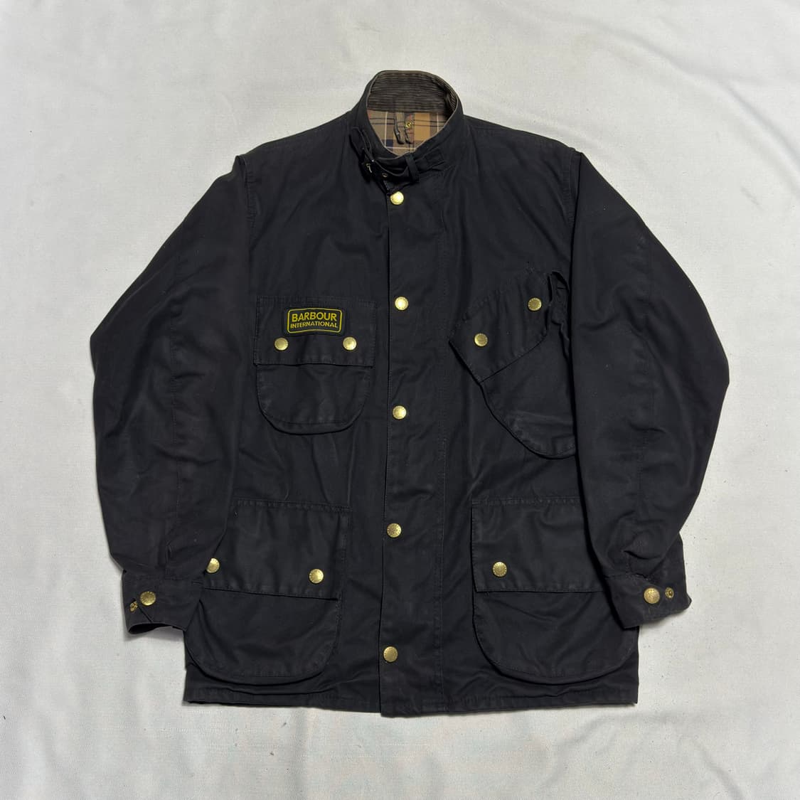 36 바버 인터네셔널 블랙 왁스자켓 상품이미지2