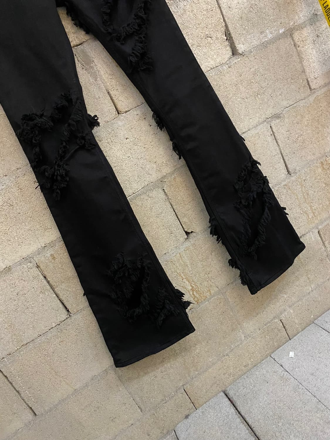 릭 오웬스 타이론 슬래쉬 부츠 컷 팬츠 상품이미지3