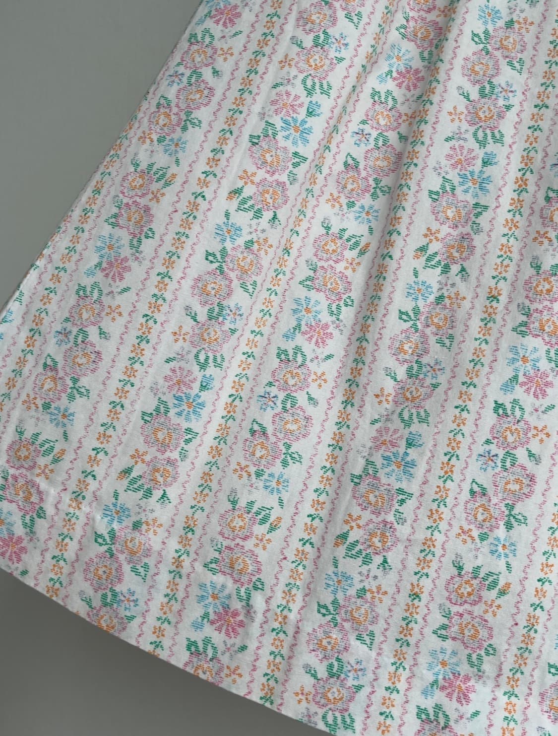 *SALE) 빈티지 파스텔 플라워 밴딩 스커트 상품이미지2