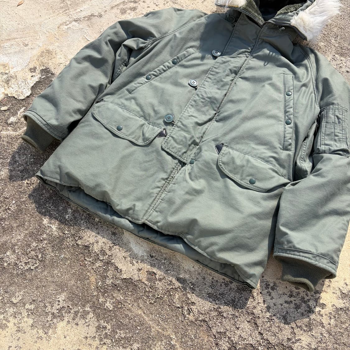 00s USA 미군 오리지널 N-3B 익스트림 파카 M 상품이미지3