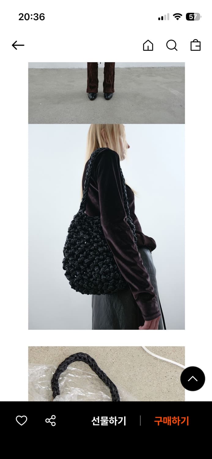 낫띵에브리띵 VEGAN LEATHER SHOULDER BAG IN BLA 상품이미지3