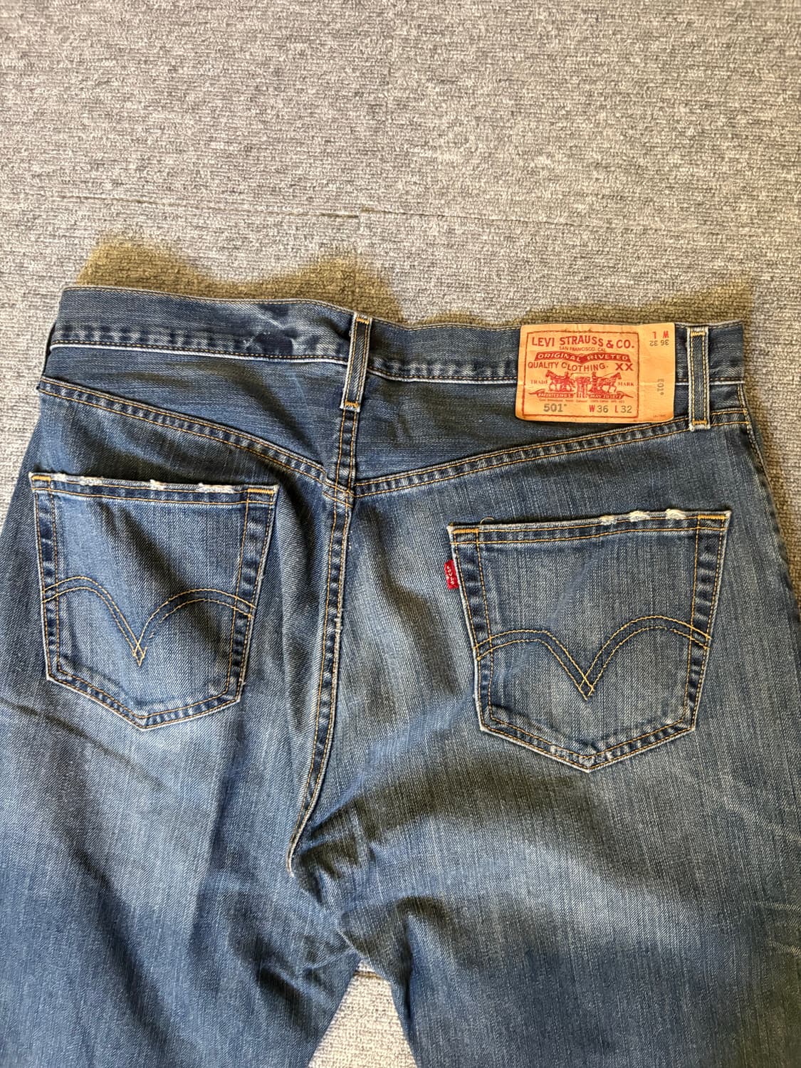 [W36 L32] 리바이스501 데님팬츠/ 11 상품이미지4