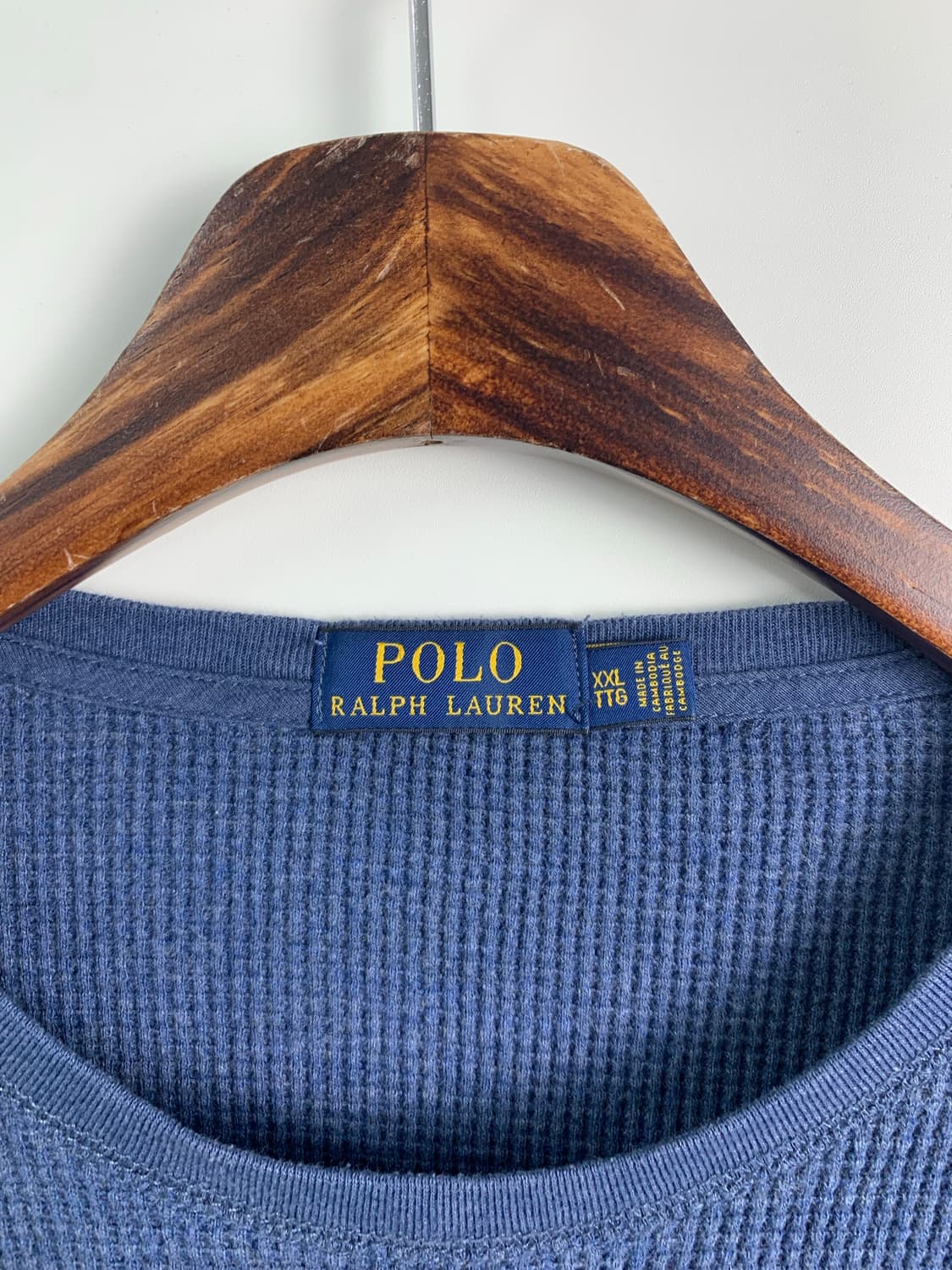 폴로 랄프로렌 신형 블루 와플 니트 상품이미지5