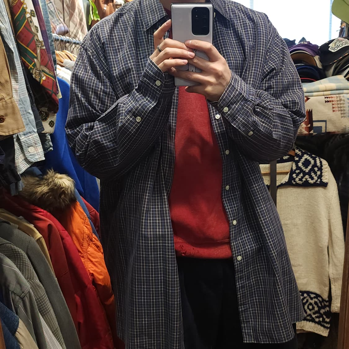 90s 폴로 랄프로렌 체크셔츠 빅사이즈 포켓셔츠 xl 상품이미지10