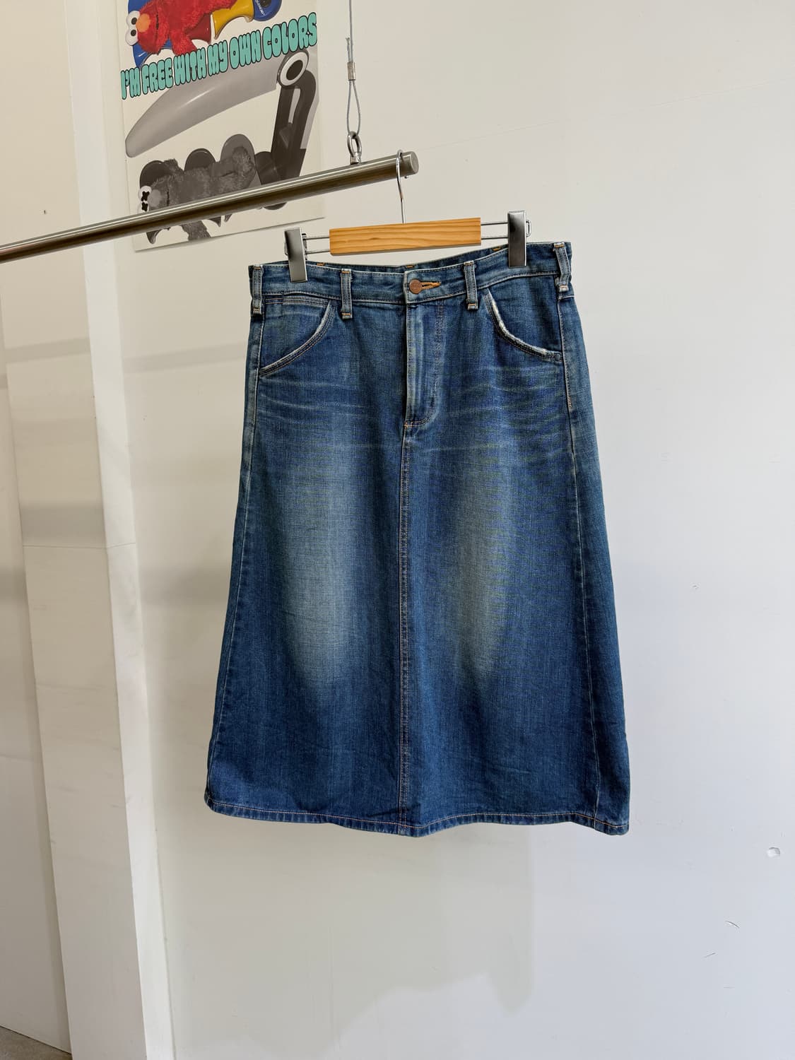 WRANGLER (Made in Japan) 데님 스커트  상품이미지1