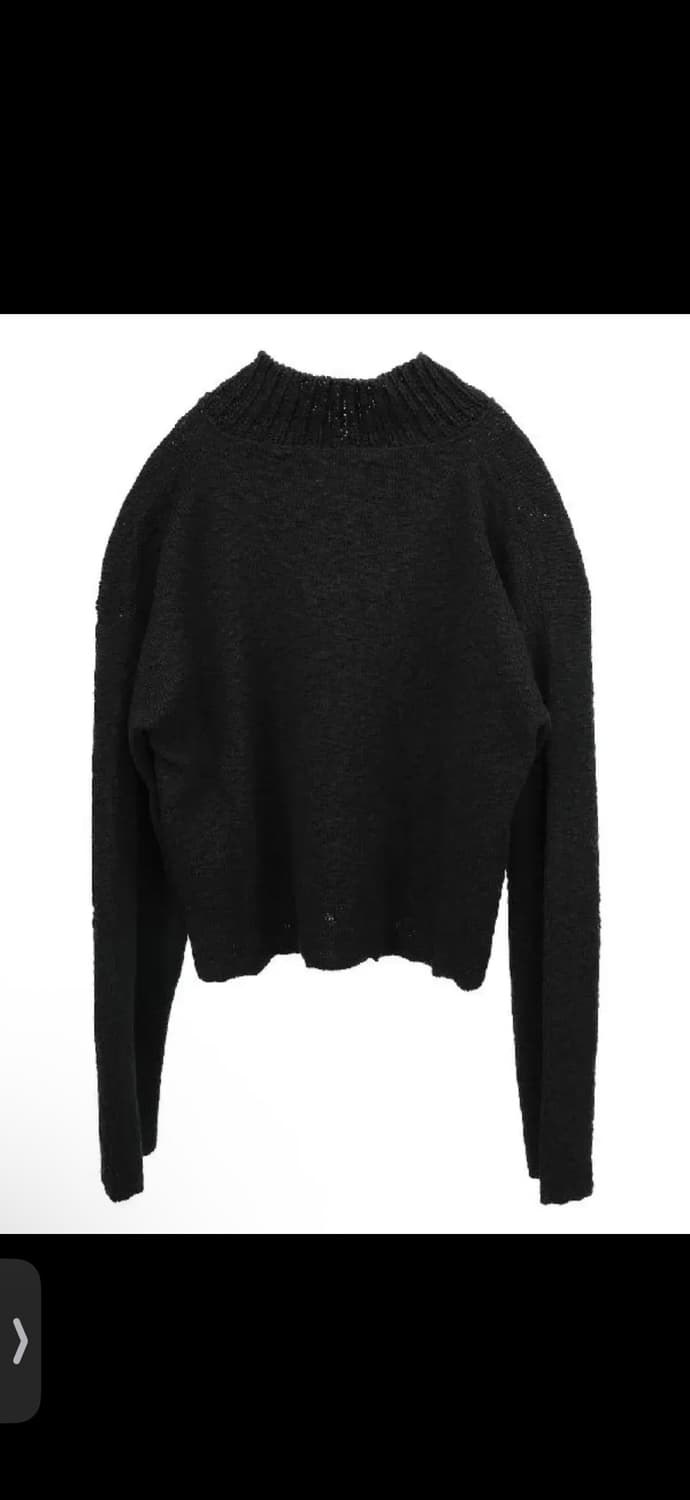 마리아노 포켓디테일 브이넥 니트블랙 L  상품이미지2