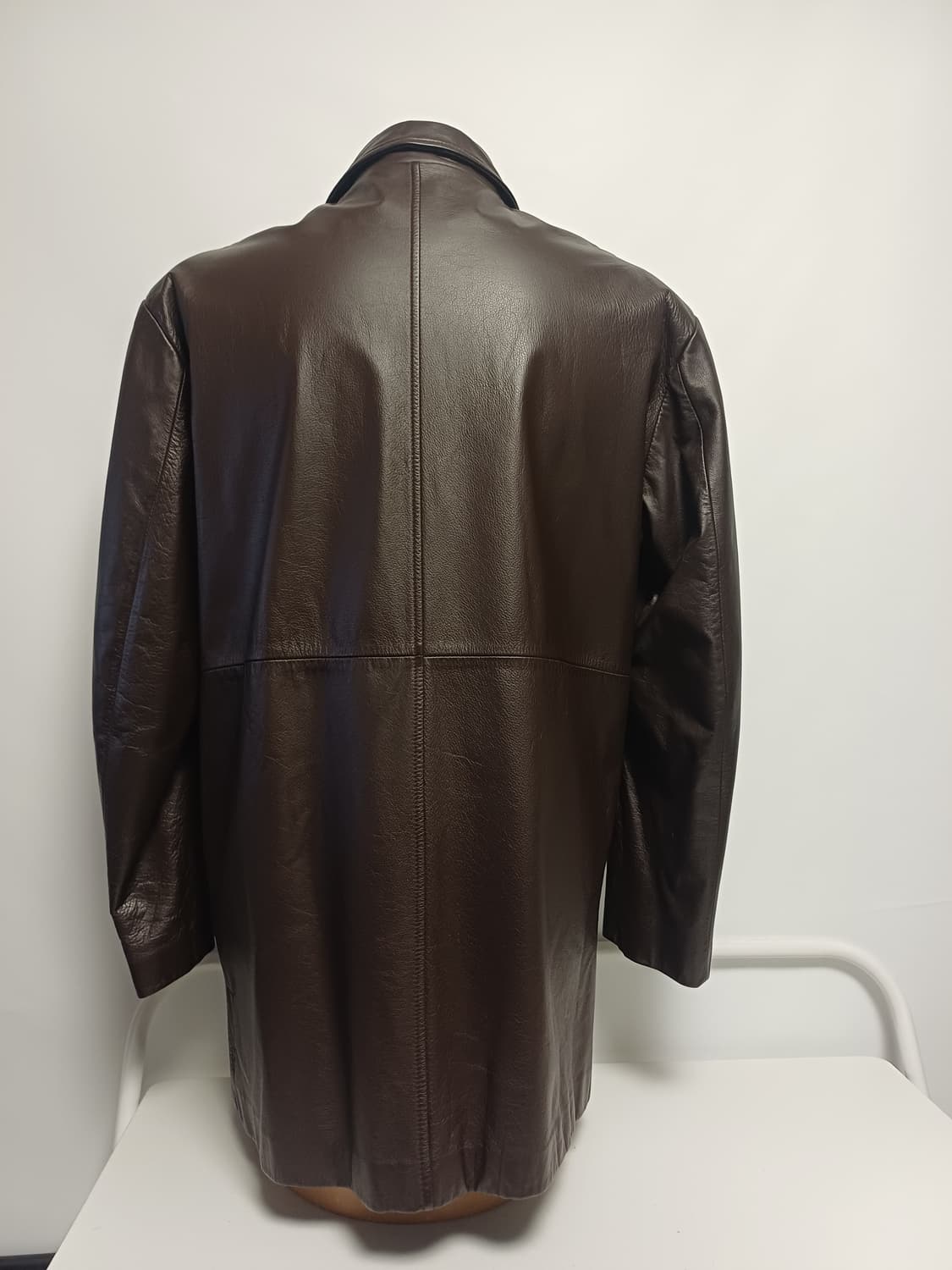 [VINTAGE] SH.LEATHER 리얼 카우하이드 4버튼 하프 코트 상품이미지3