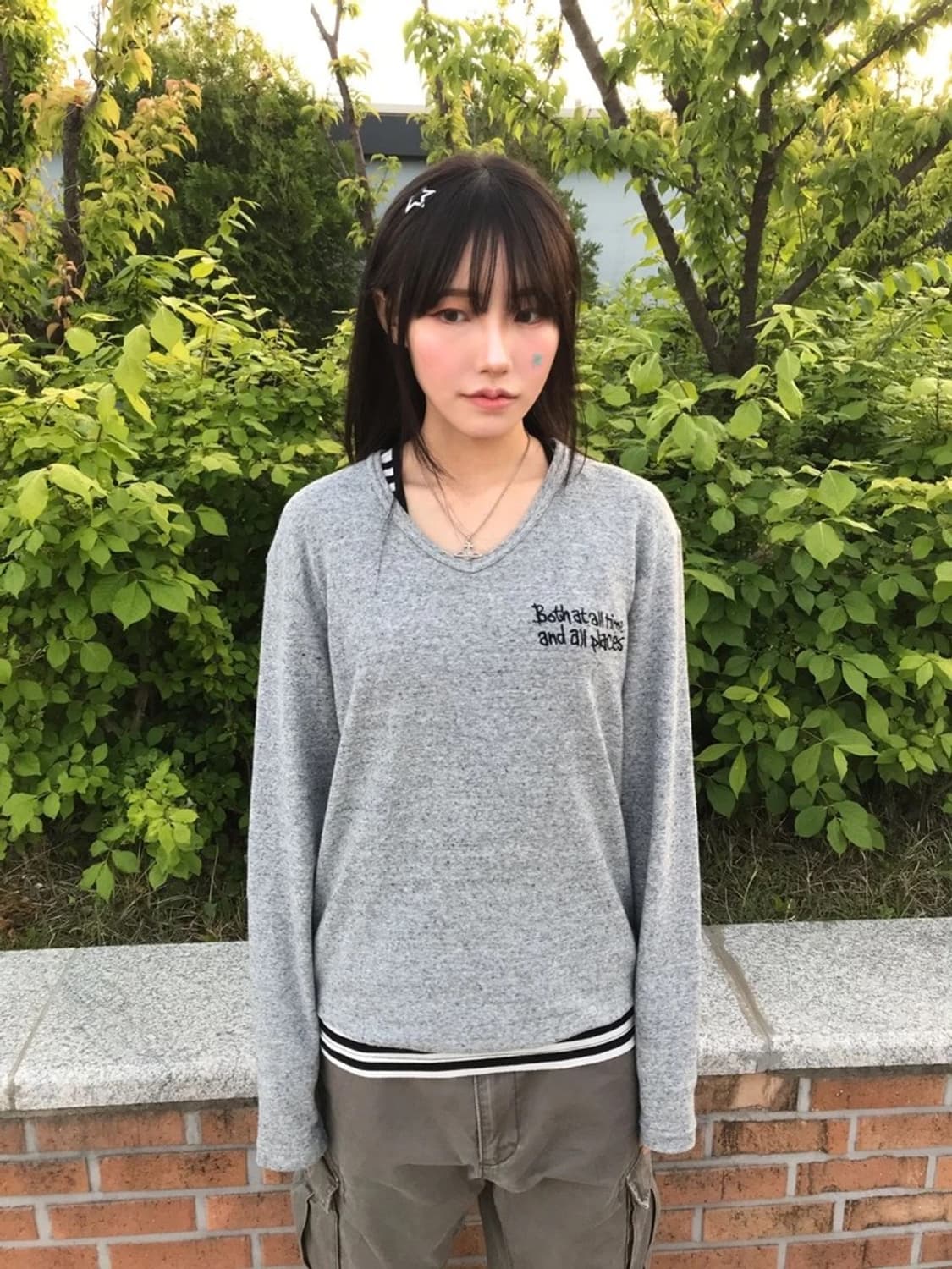Stooge & Co Grey Graphic Long Sleeve 상품이미지3