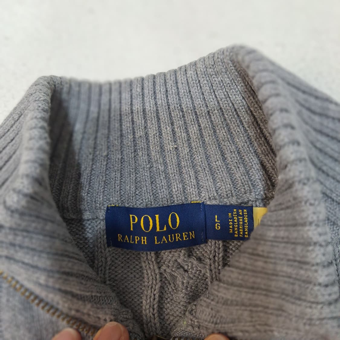 폴로랄프로렌  반집업니트L 상품이미지2