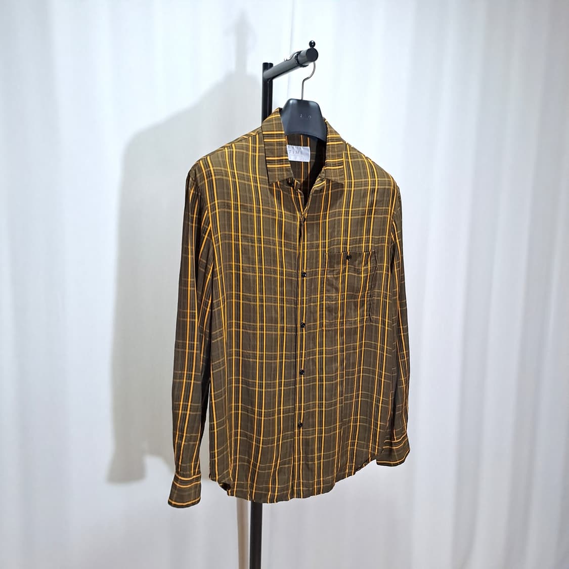 (택포) 타임옴므 20ss 레이온 체크 셔츠 100 B763 상품이미지2