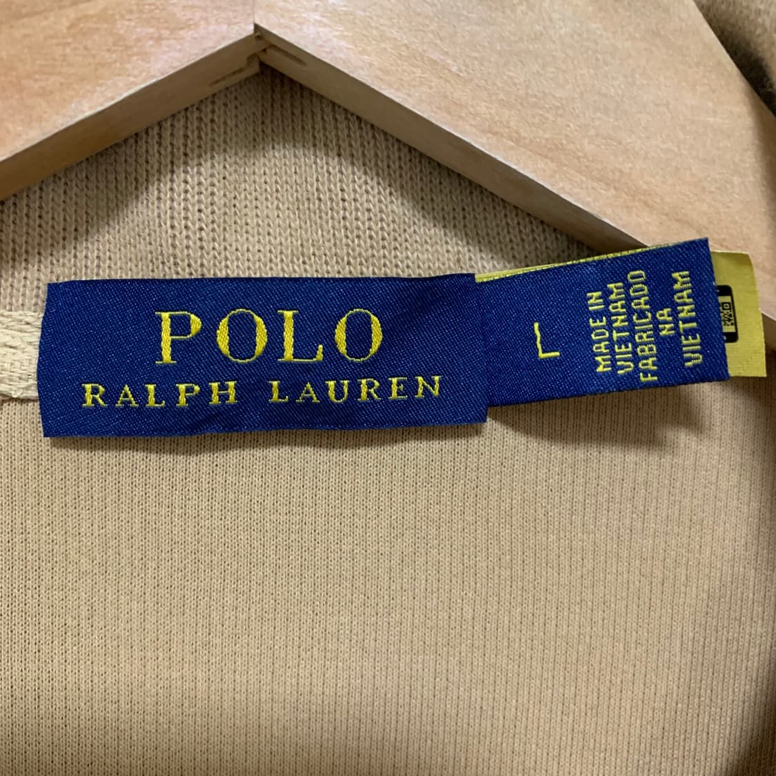 폴로 랄프로렌 빈티지 하프집업 맨투맨 니트 옐로 베이지 L 상품이미지5