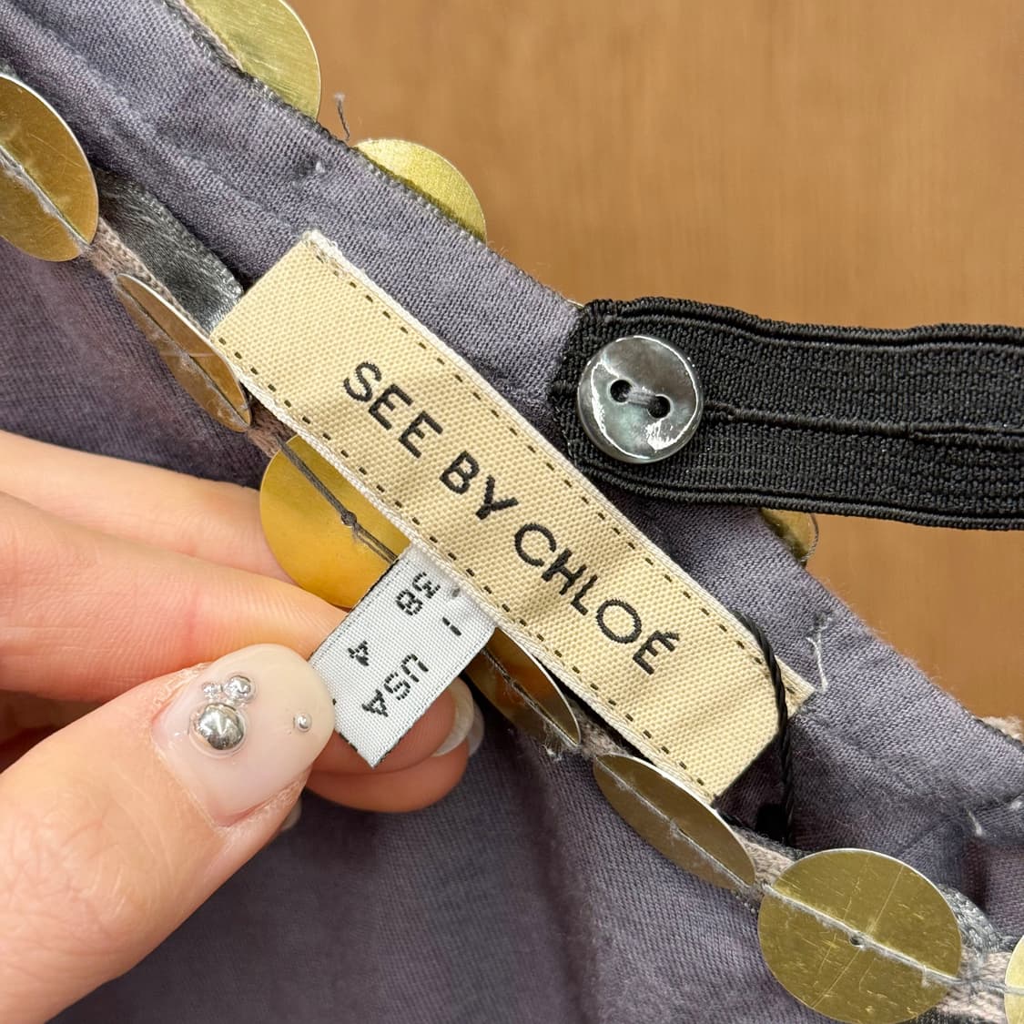 씨 바이 끌로에 로고 프린팅 반팔 티셔츠 퍼프소매 캐주얼 오렌지 상품이미지7