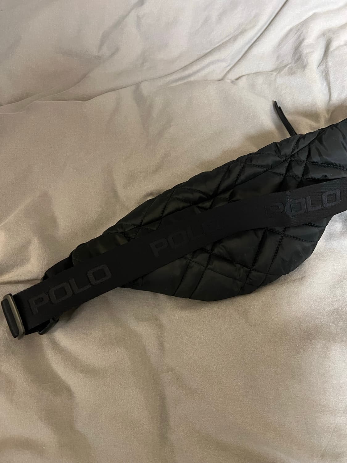 폴로 스포츠 크로스백 웨이스트백 벨트백 퀄팅 검정 상품이미지3