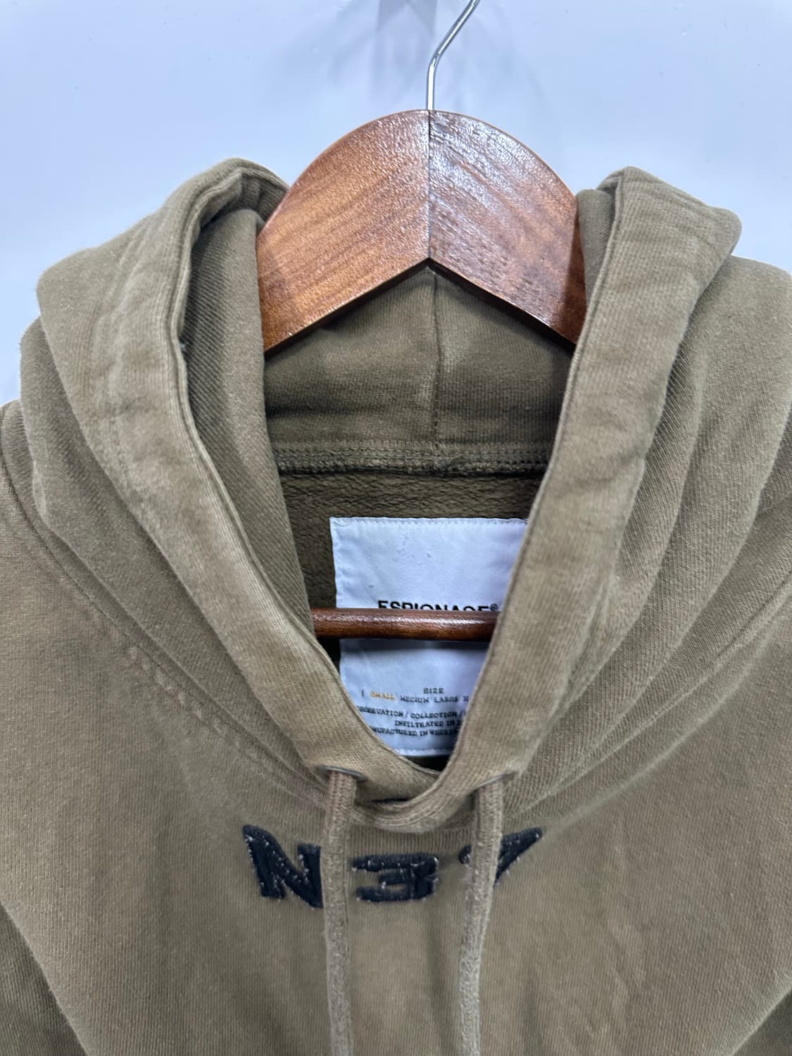 에스피오나지 카키 후드티 상품이미지2