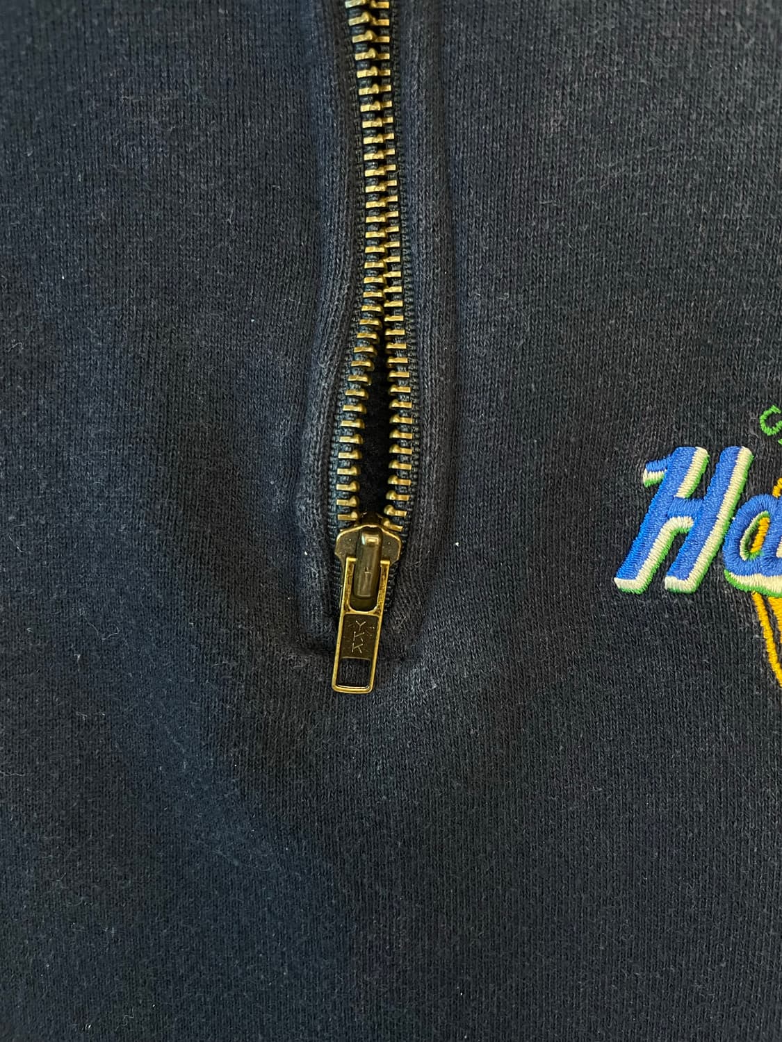 하드락카페 네이비 반집업 맨투맨 상품이미지3