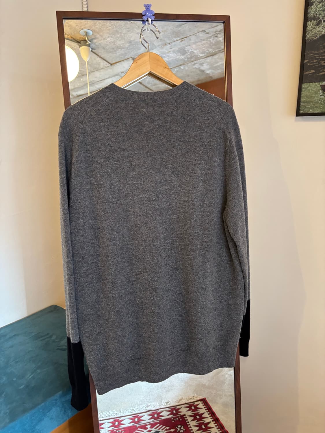 꼼데가르송 셔츠 그레이 블랙 라운드넥 가디건 상품이미지7