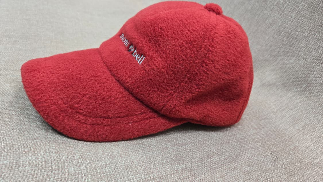 몽벨 플리스 귀마개 볼캡 레드 상품이미지2