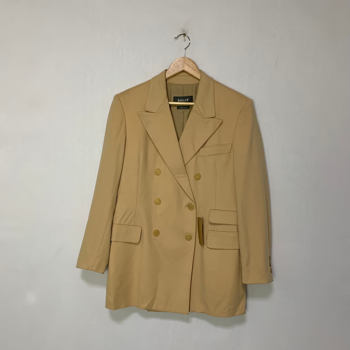 발리 로로피아나 빈티지 더블 버튼 자켓 숏코트 베이지 상품이미지1