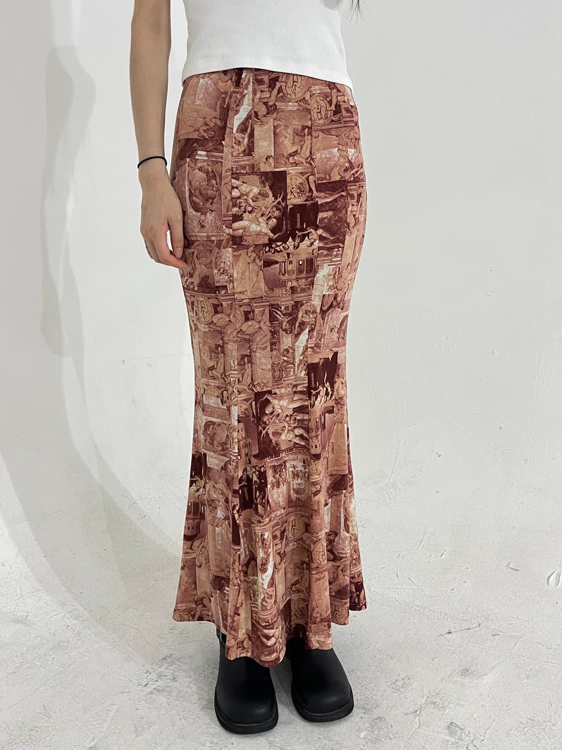 Ozz on printing mermaid skirt 상품이미지1