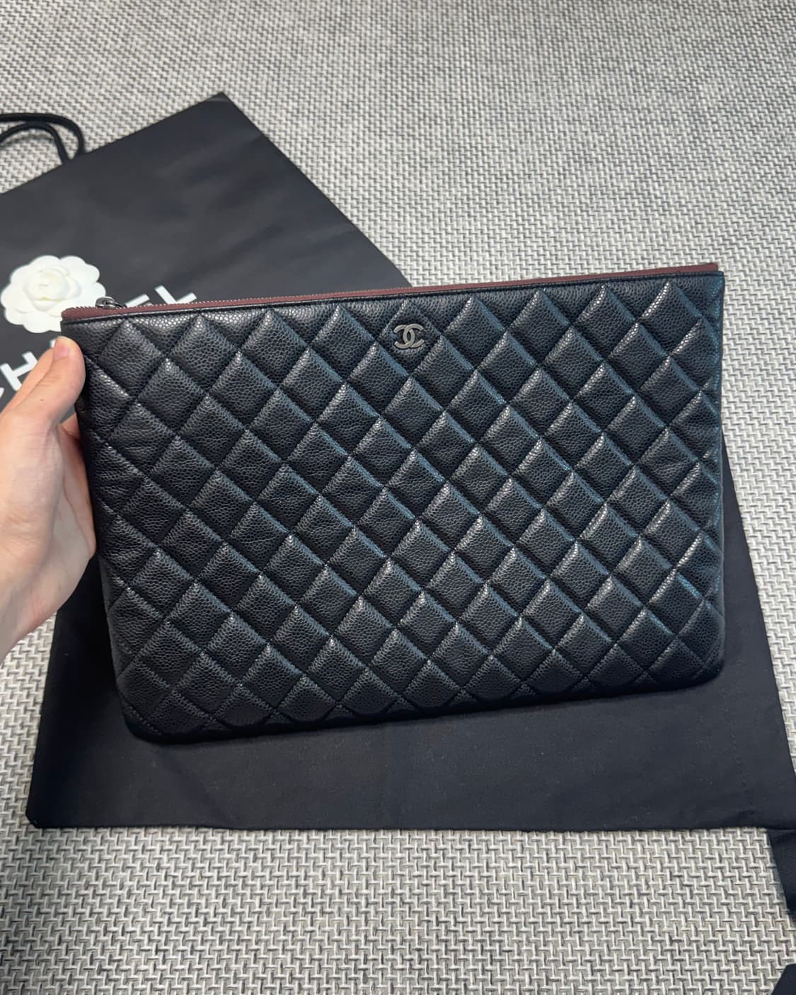 샤넬 캐비어 클러치 상품이미지1