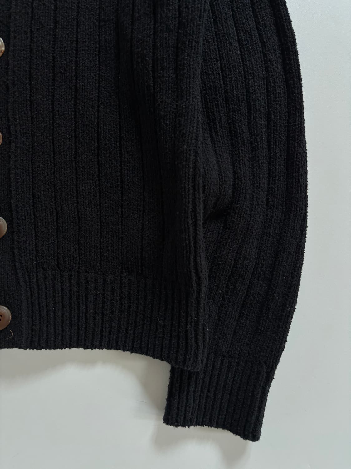 Satur 새터 파로 부클 가디건 블랙 상품이미지5