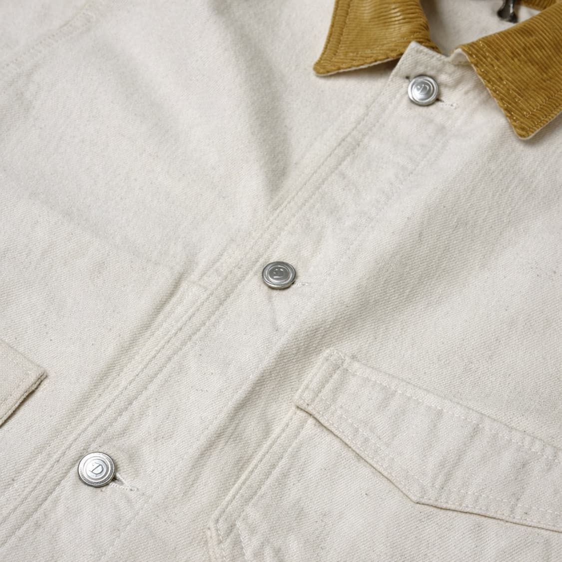 드레익스 에크루 코듀로이 카라 초어 자켓 상품이미지4