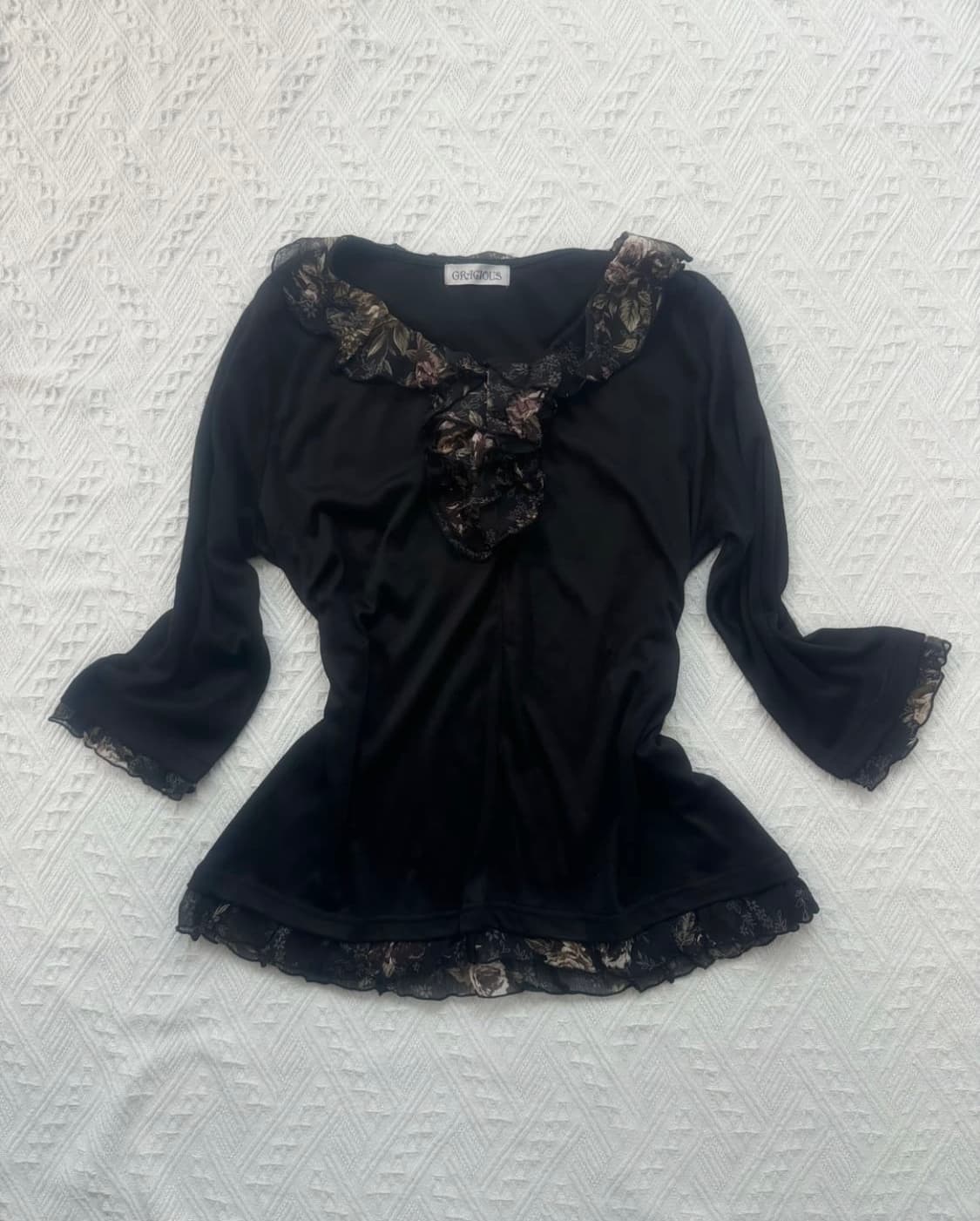 플라워패턴 러플 7부티 상품이미지1